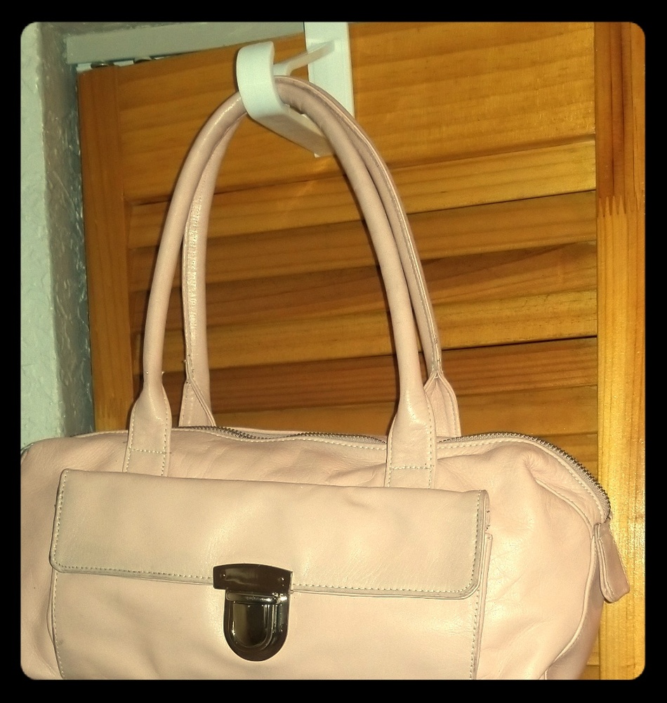 *PRE-LOVED*, Perlina Pastel Pink Leather Satchel